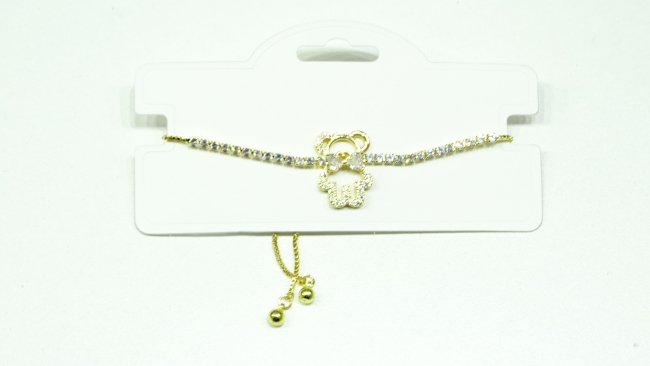 PULSERA ACERO DORADO OSITO