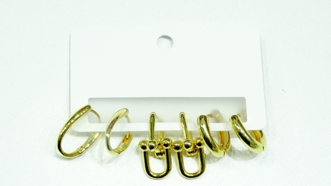 SET ARO ACERO DORADO