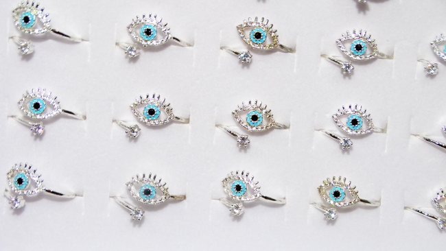 ANILLO ACERO BLANCO OJO
