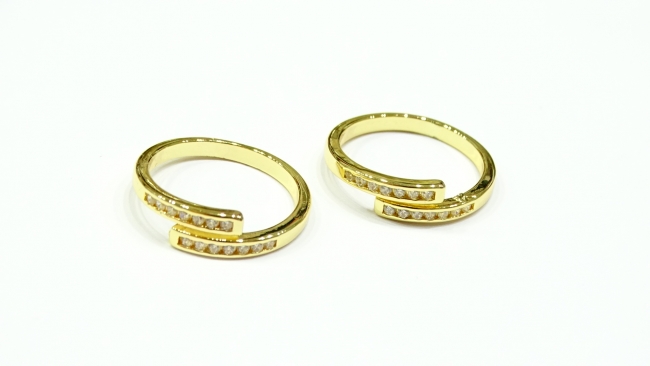 ANILLO ACERO DORADO