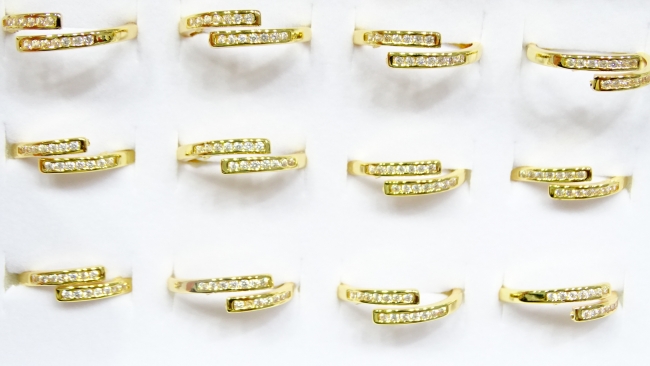 ANILLO ACERO DORADO