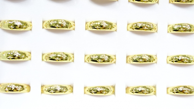 ANILLO ACERO DORADO