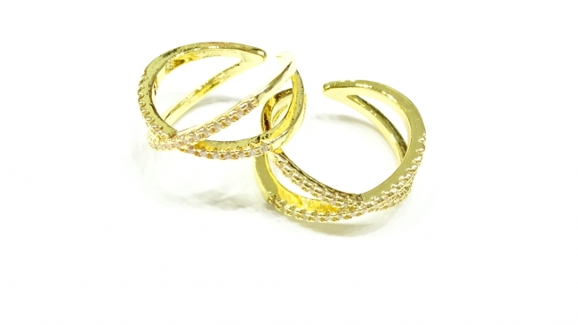 ANILLO ACERO DORADO