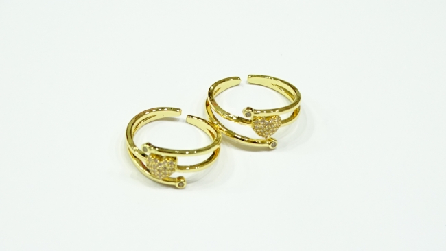 ANILLO ACERO DORADO