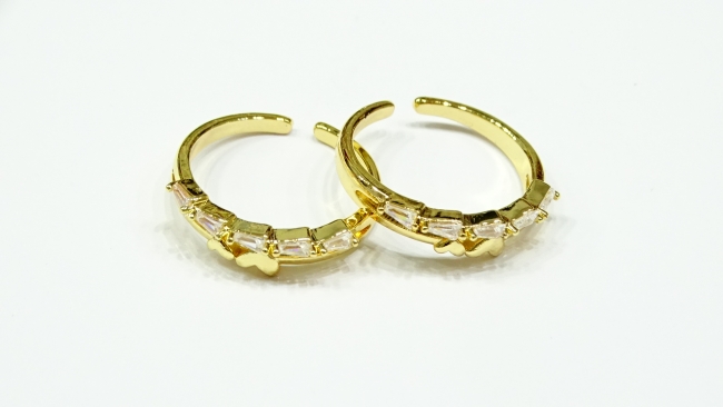 ANILLO ACERO DORADO