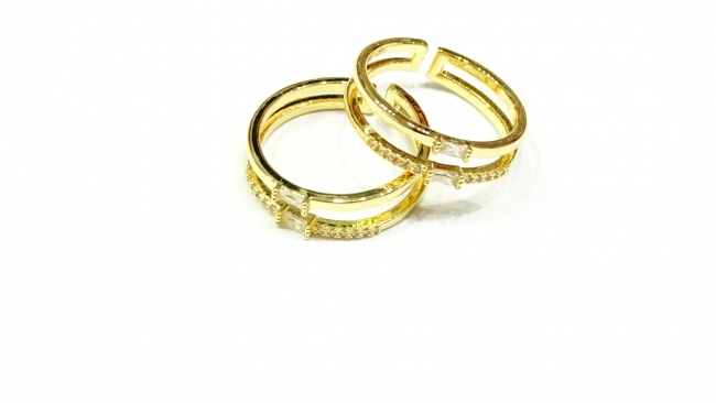 ANILLO ACERO DORADO