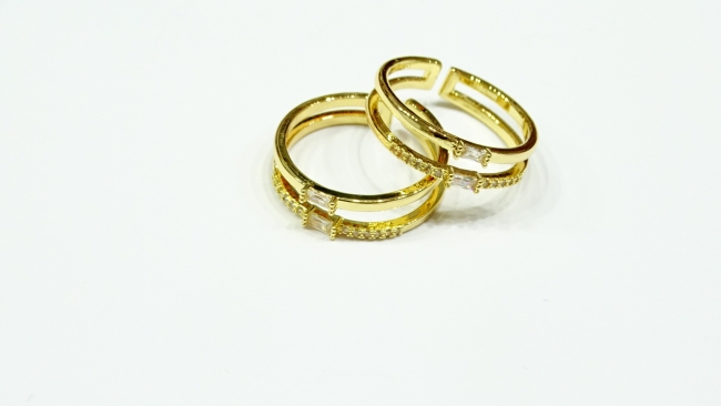 ANILLO ACERO DORADO