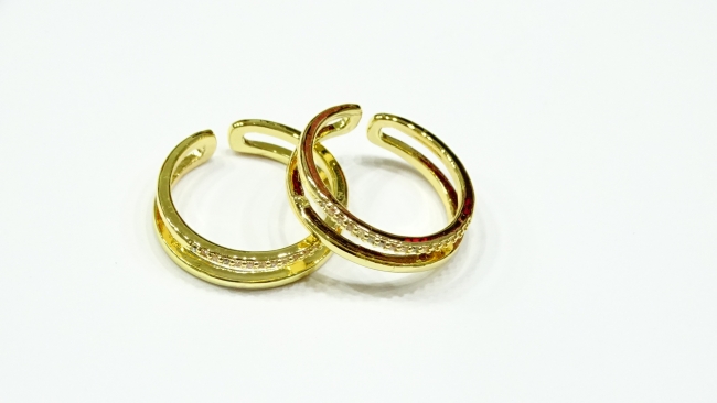 ANILLO ACERO DORADO