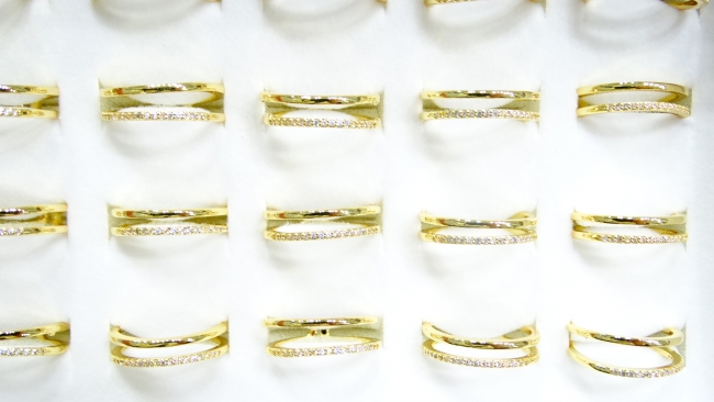 ANILLO ACERO DORADO