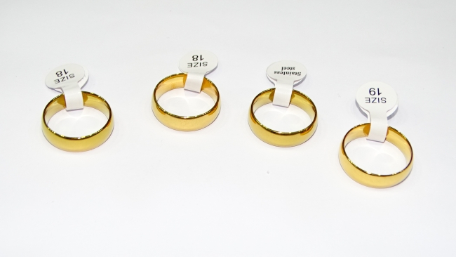 ANILLO ACERO DORADO