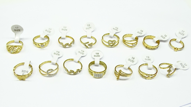 ANILLO ACERO DORADO