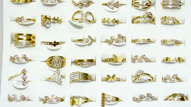 ANILLO ACERO DORADO