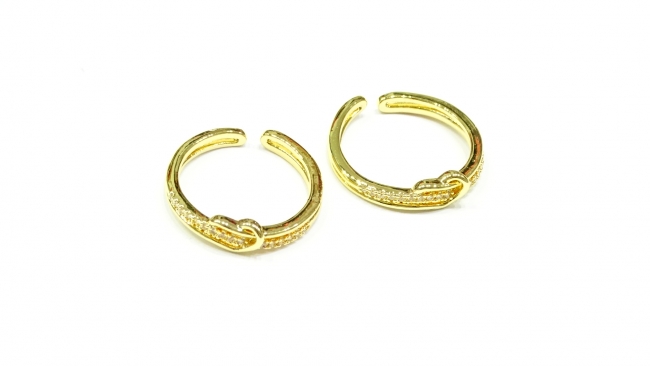 ANILLO ACERO DORADO