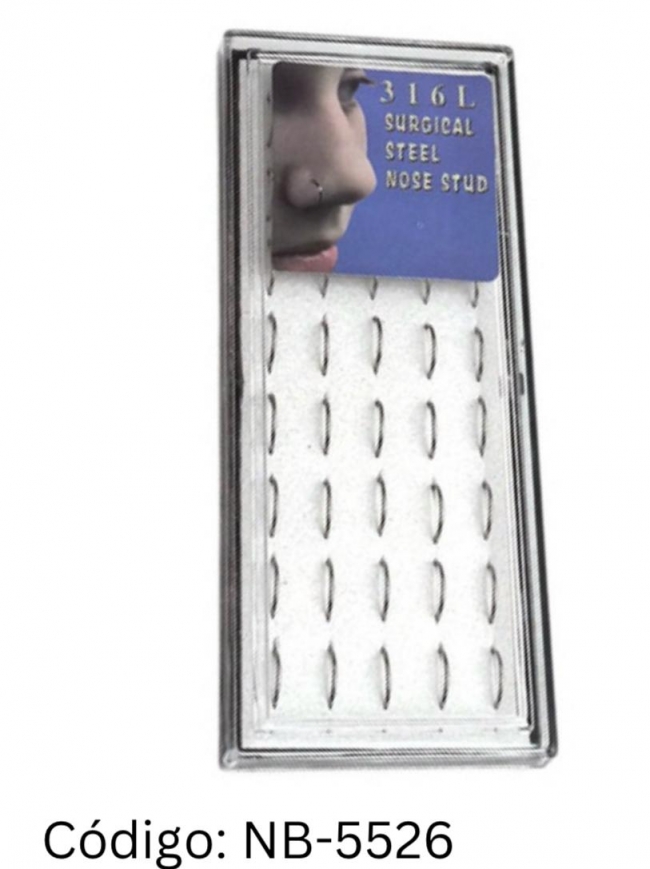 AROS ACERO PIERCING NARIZ X 40-