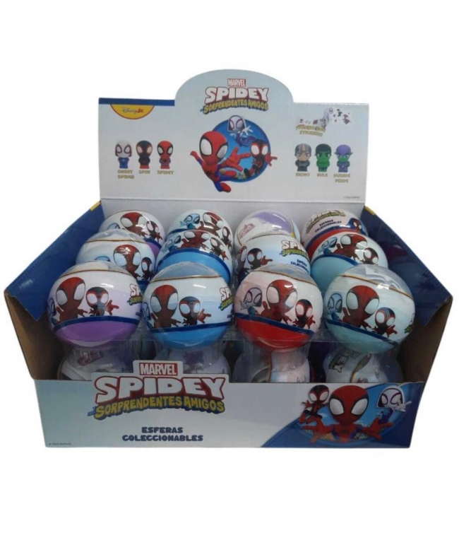 ESFERAS COLECCIONABLES CON SORPRESA SPIDERMAN
