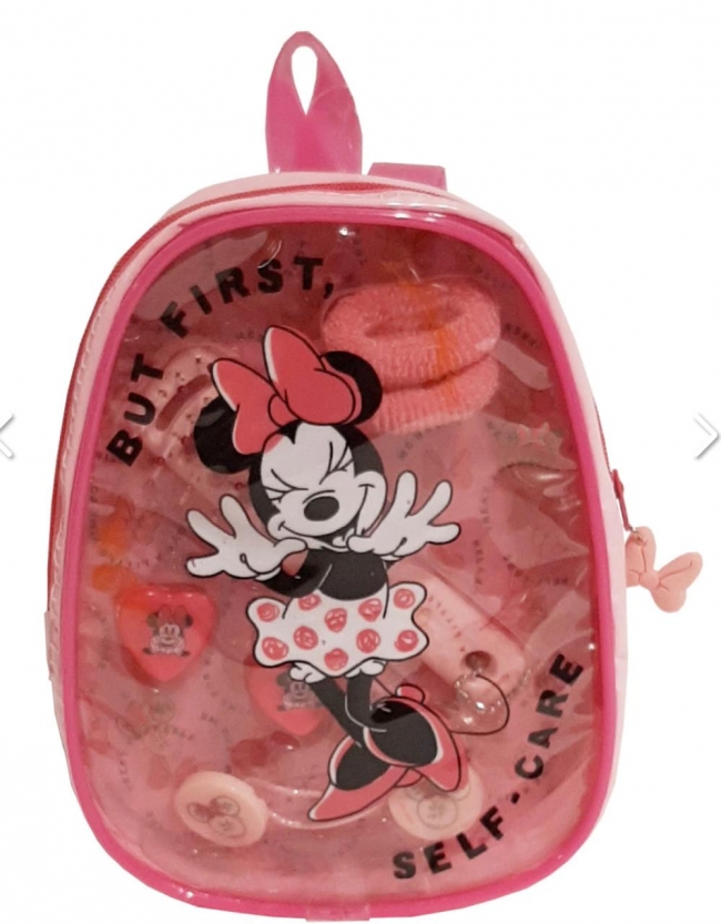 MOCHILITA MINNIE CON ACCESORIOS PELO