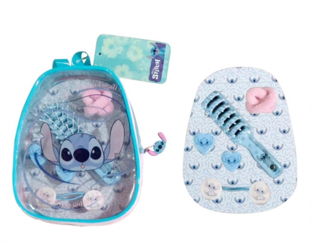 MOCHILITA STITCH CON ACCESORIOS PELO