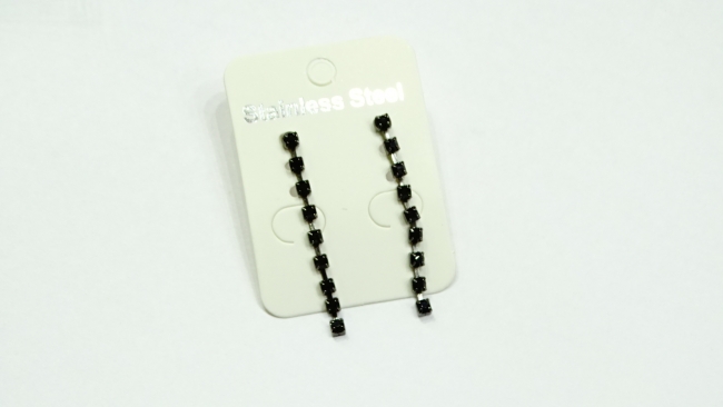 AROS STRASS NEGRO 