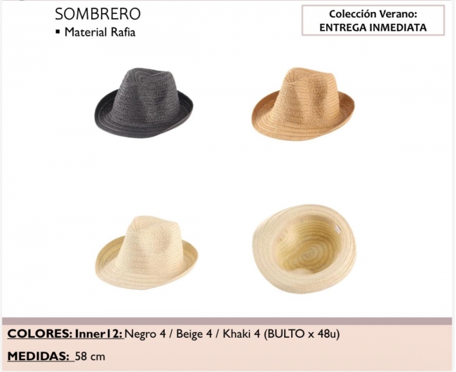 SOMBRERO RAFIA LA CHAPELLE