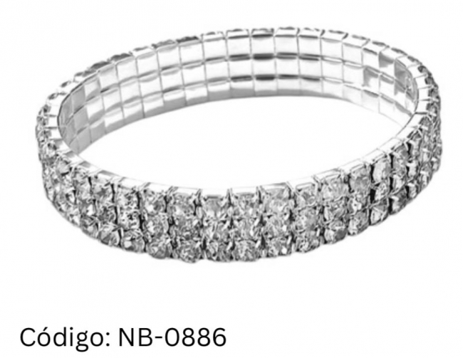 PULSERA STRASS 3 LINEAS