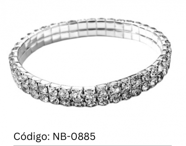 PULSERA STRASS 2 HILOS