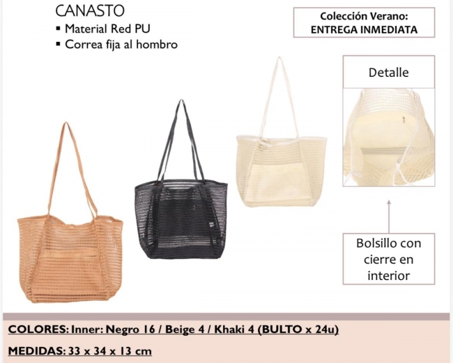 CANASTO MALLA RED LA CHAPELLE
