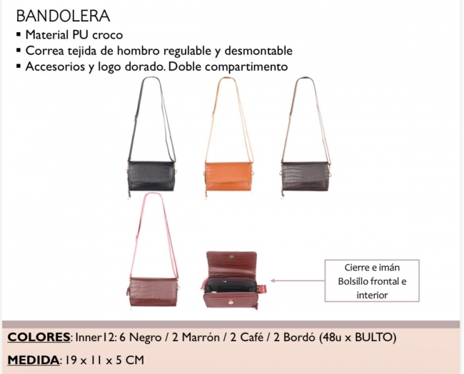 BANDOLERA PU LA CHAPELLE