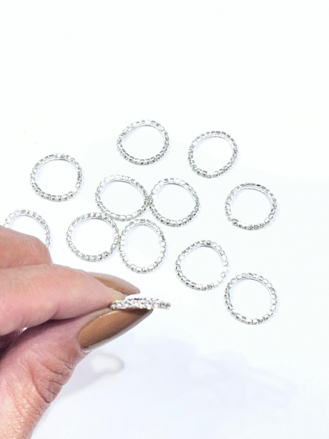 ANILLOS STRASS X 12