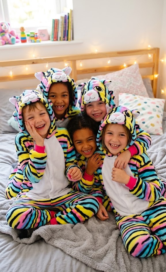 PIJAMA GATO MULTICOLOR INFANTIL