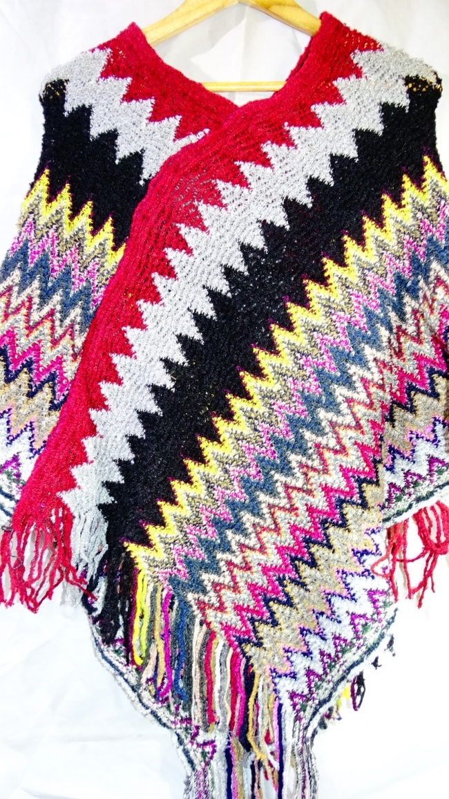 PONCHO TEJIDO ZIG ZAG ULTIMAS UNIDADES ++++