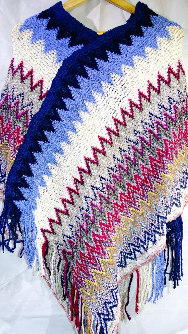 PONCHO TEJIDO ZIG ZAG ULTIMAS UNIDADES ++++