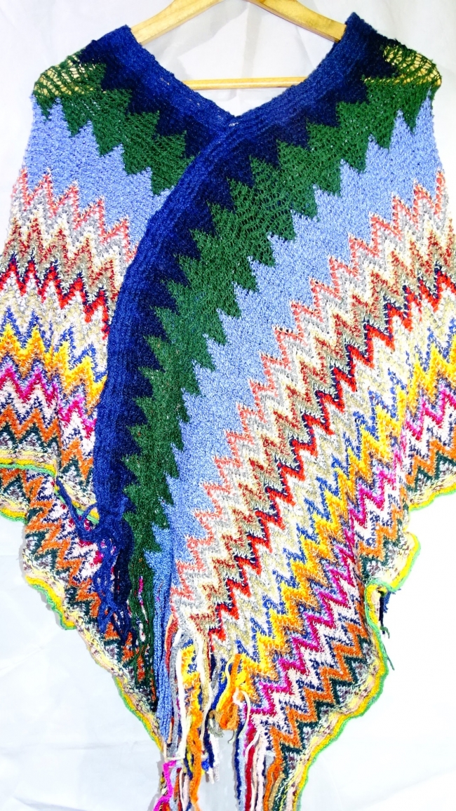 PONCHO TEJIDO ZIG ZAG ULTIMAS UNIDADES ++++