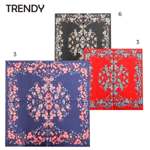 PAÑUELO DE SEDA TRENDY 60 X 60 CM +