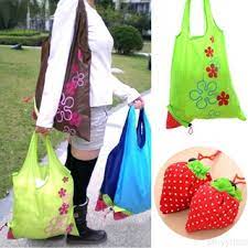 BOLSA FRUTILLA PLEGABLE VARIOS COLORES ++++//+