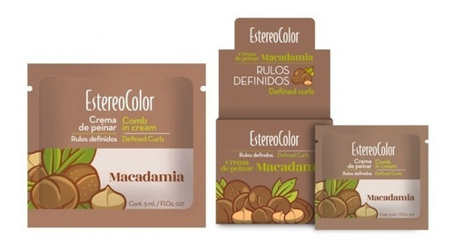 CREMA DE PEINAR MACADAMIA ESTEREOCOLOR X 4 ML+