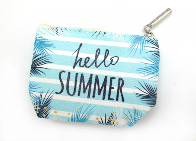 MONEDERO ESTAMPADO ECO CUERO HELLO SUMMER+