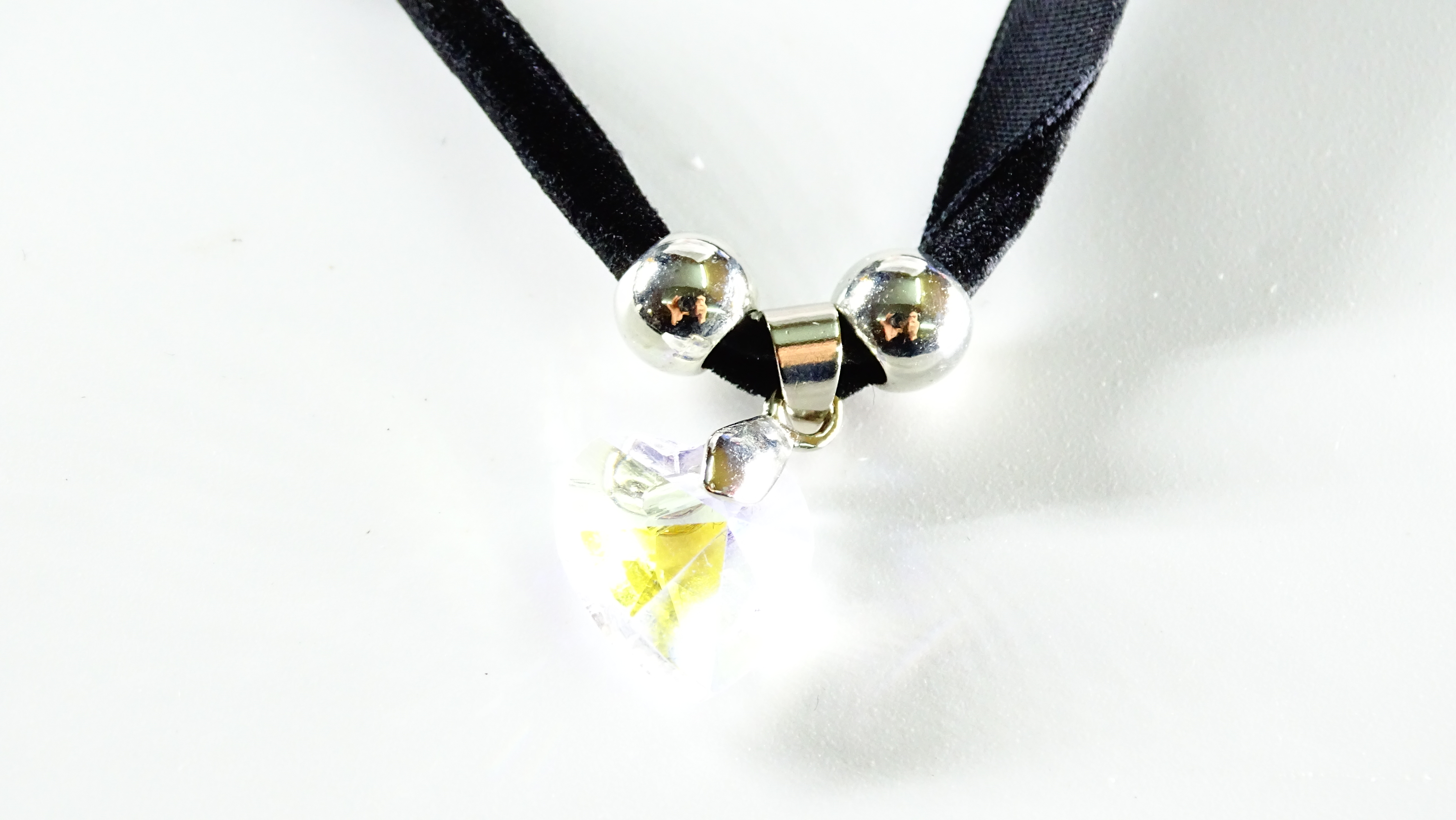 CHOKER CORAZON PIEDRA VARIOS COLORES++++//+