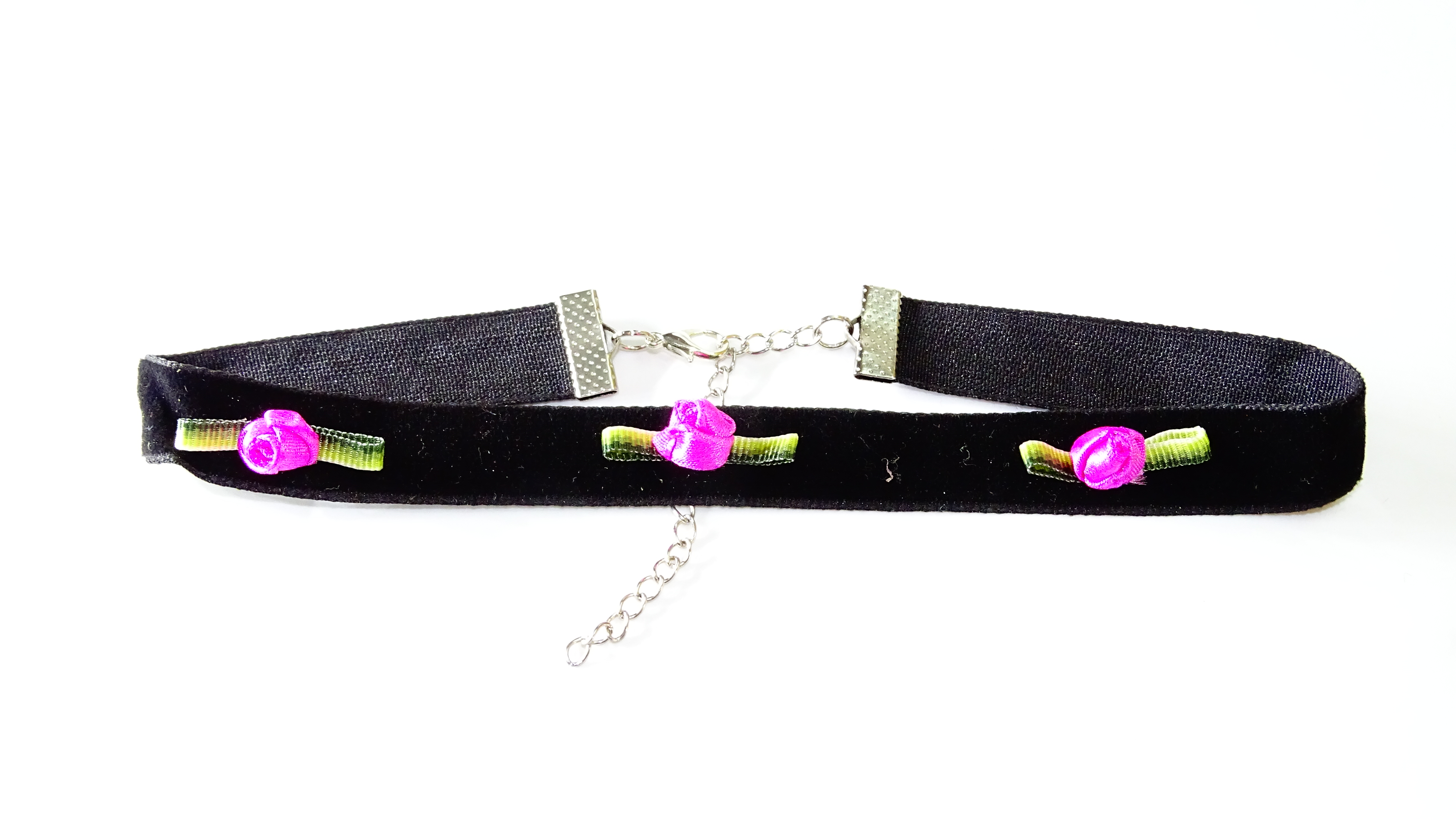 CHOKER TERCIOPELO ROSITAS++++