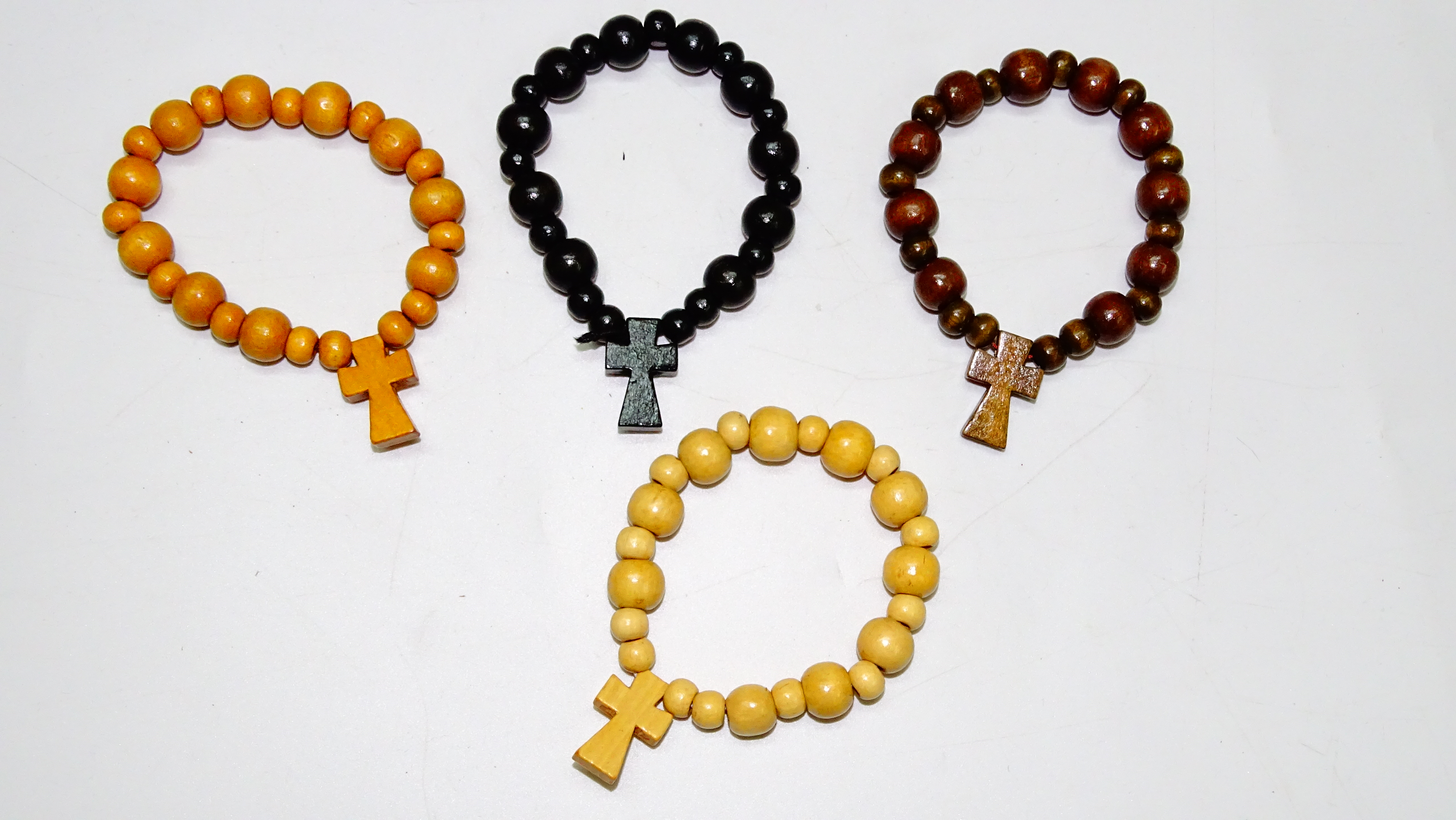 PULSERA DENARIO MADERA X 12+++