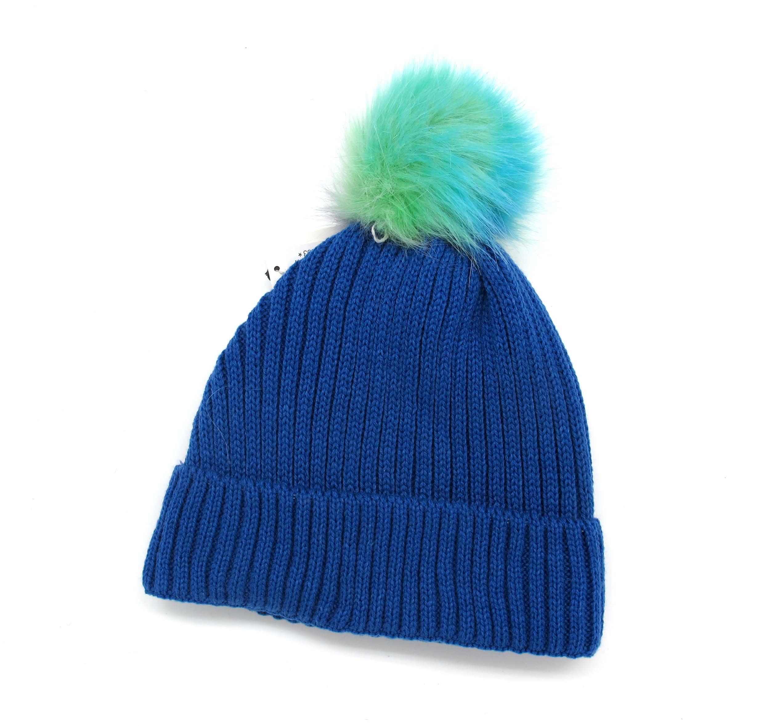 GORRO POMPON MULTICOLOR +