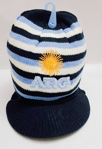 GORRO ARGENTINA CHENILLE ++++