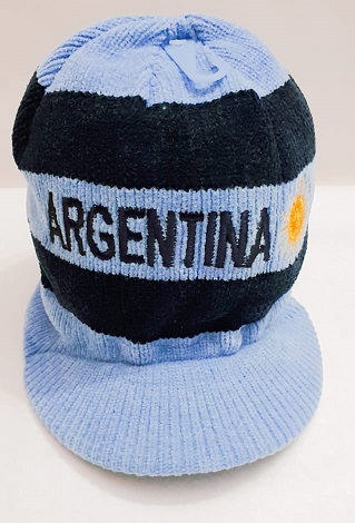 GORRO  ARGENTINA CHENILLE ++++
