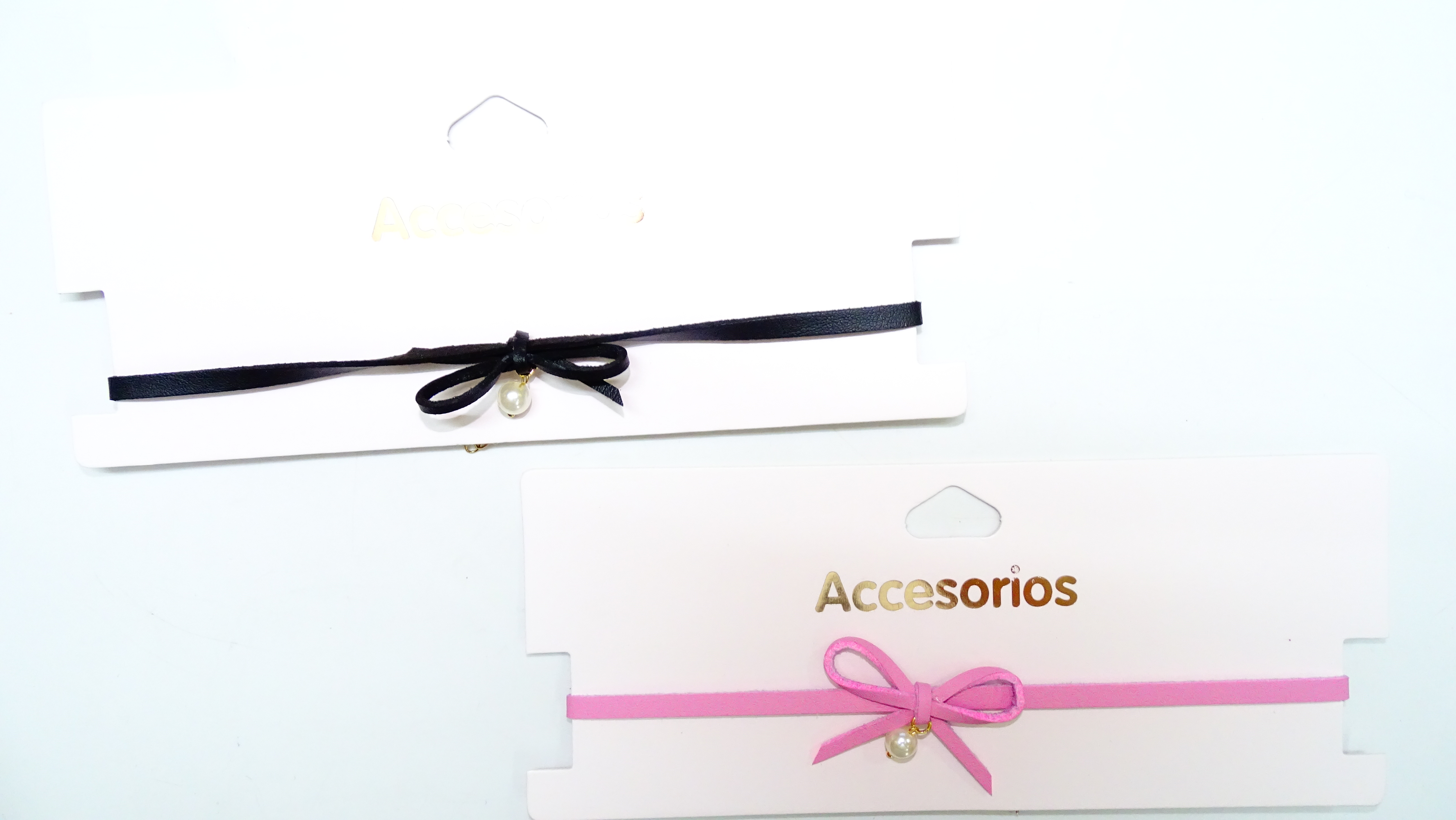 CHOKER MOÑO CON PERLA+++