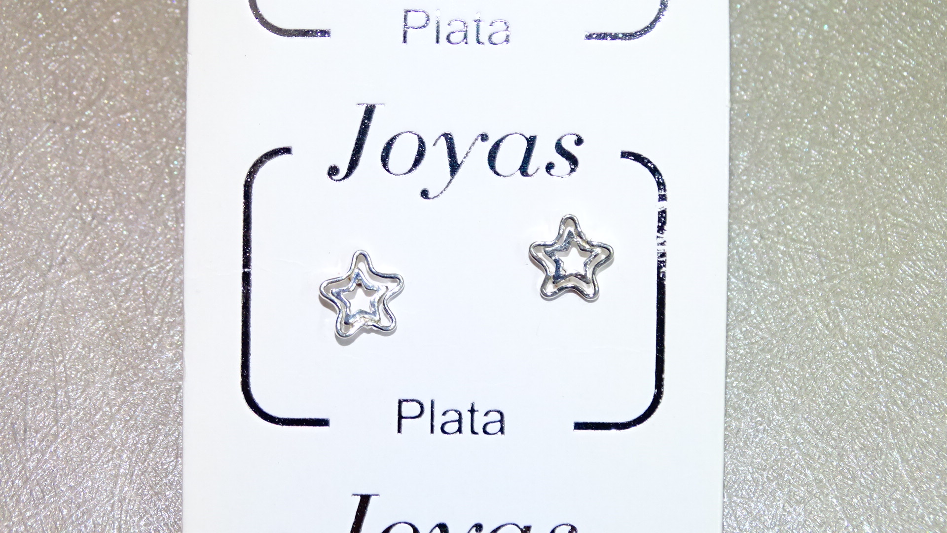 AROS PLATA ESTRELLA DOBLE-