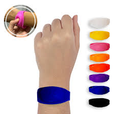 PULSERA DISPENSER DE ALCOHOL EN GEL VARIOS COLORES++++