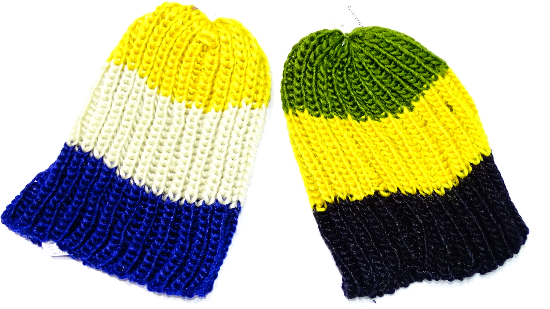 GORRO RAYADO TEJIDO +