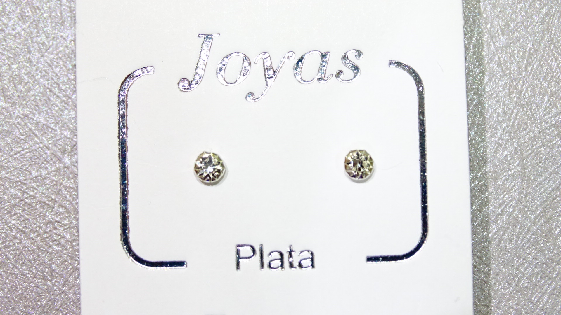 AROS PLATA CON CRISTAL 3 MM-