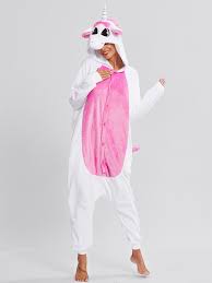 PIJAMA KIGURUMI UNICORNIO BLANCO CON ALAS INFANTIL