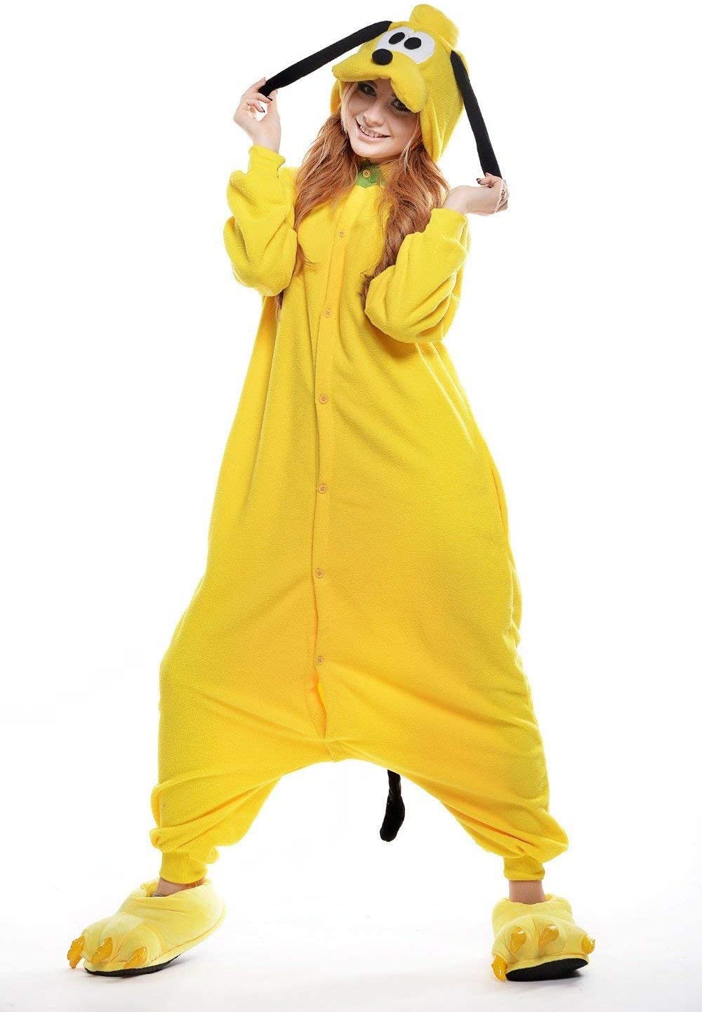 PIJAMA KIGURUMI PERRO AMARILLO ADULTO