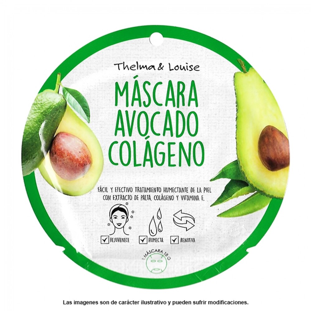 MASCARA FACIAL AVOCADO Y COLAGENO THELMA & LOUISE+